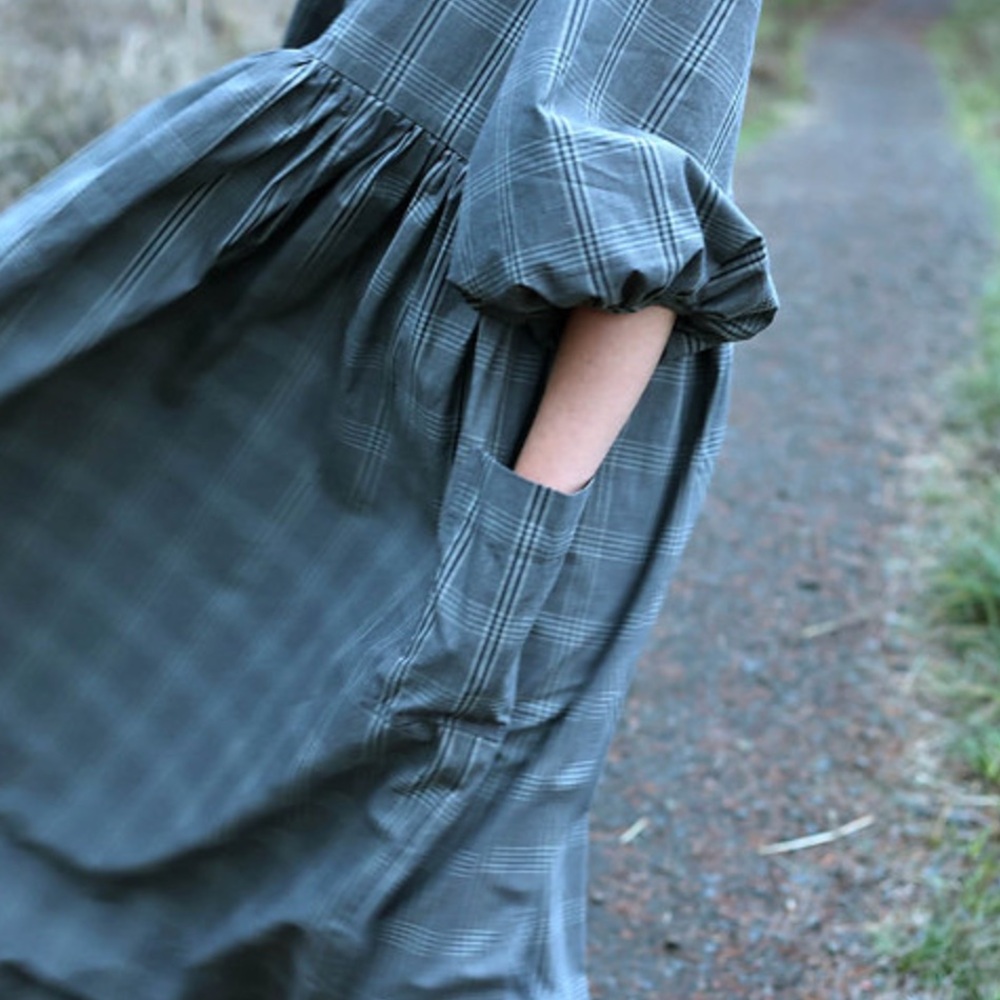 Oak Tree House Puff Sleeve Dress - Picture 7 of 7
